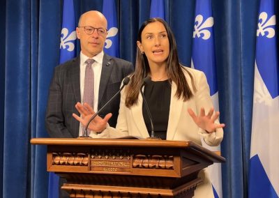 MÉGANNE PERRY-MÉLANÇON ÉLUE DANS GASPÉ