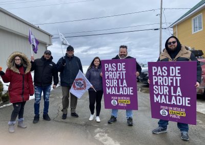 Pas de profit sur la maladie, lance la CSN