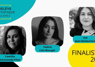 Trois finalistes au Prix relève artistique Télé-Québec !