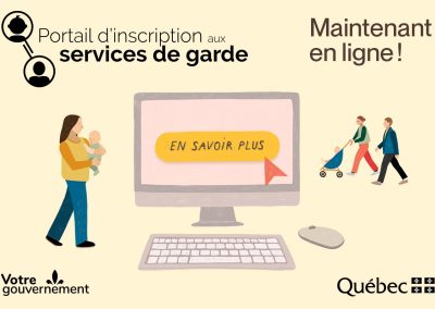 Le nouveau Portail d’inscription aux services de garde accessible
