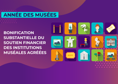 Bonification de 5 M$ pour les institutions muséales agréées