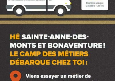 Le Camp des métiers de la construction s’arrête à Sainte-Anne-des-Monts et Bonaventure
