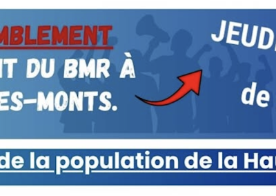 Grande manifestation à Sainte-Anne-des-Monts le 22 octobre